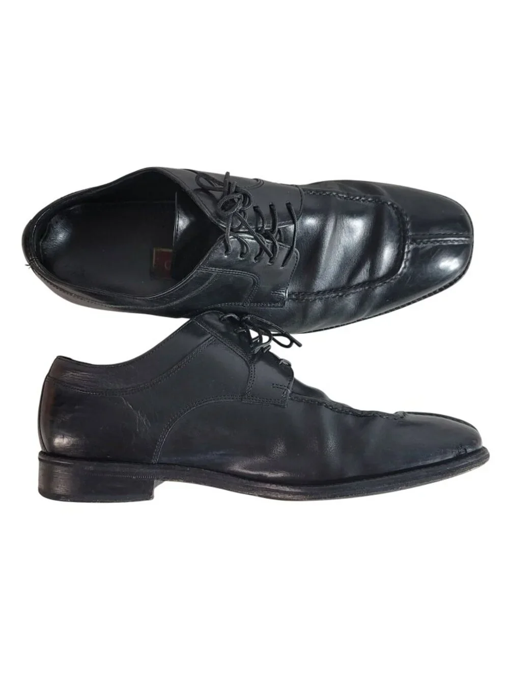 Cole Haan Mens Leather Oxfords Dress Shoes Black Size 10M Lace Up #C01594